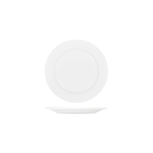 White Round Plate Rim Shape- 225mm - Tablekraft- Set of  4