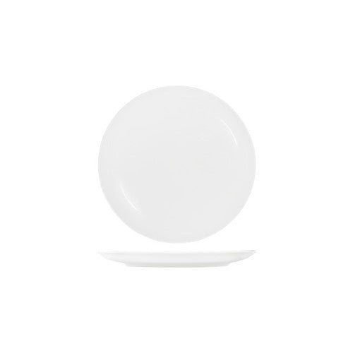 White Round Plate Coupe Shape-260mm - Tablekraft- Set of  4