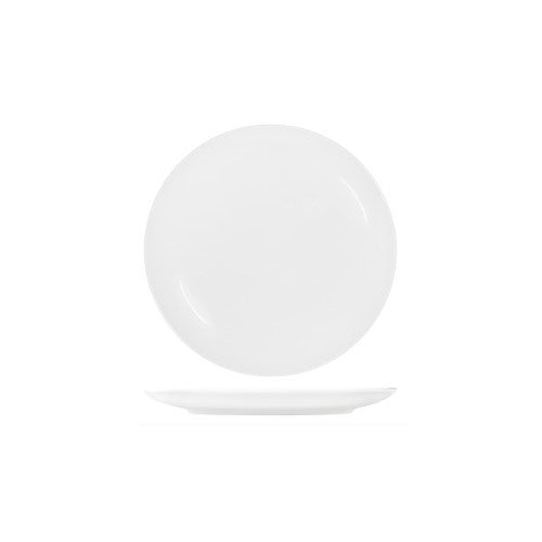 White Round Plate Coupe Shape-290mm - Tablekraft- Set of  3
