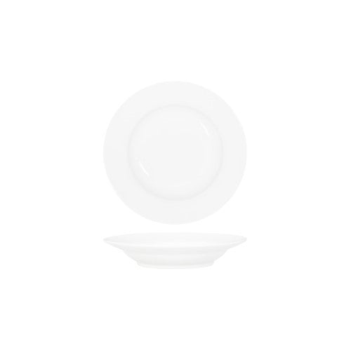 White Pasta Soup Bowl Deep 225x45mm Rim Shape - Tablekraft- Set of  6