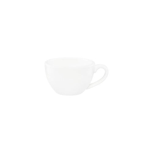 White Cappuccino Cup Tapered 220ml, 118x72mm - Tablekraft- Set of  6