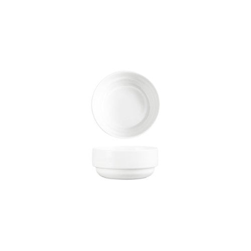 White Banquet Oatmeal Bowl Stack 110x50mm - Tablekraft- Set of  4