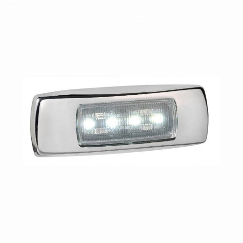 9-33v Mdl68 Led Side Marker White 0.5m Chrome - NARVA
