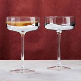 ASD Wave Silver Champagne Saucer (Set 2)