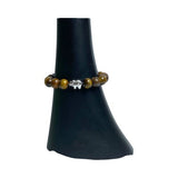 Tigers Eye Buddha 10mm Bead Bracelet