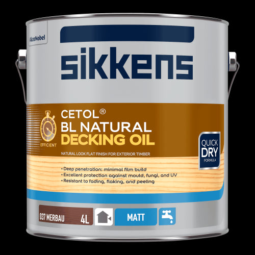 Sikkens BL Natural Decking Oil - Merbau 4L
