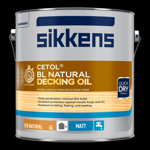 Sikkens BL Natural Decking Oil - Natural 4L