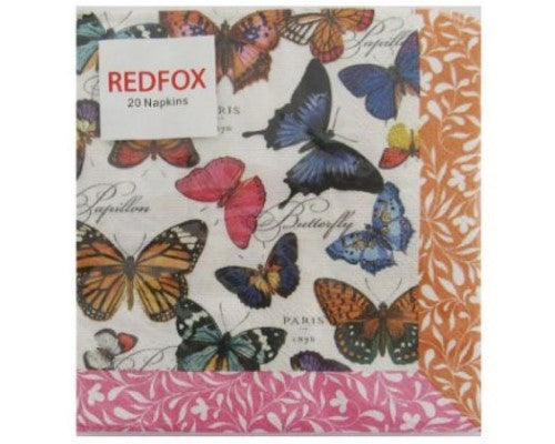 Papillons Cocktail Napkin