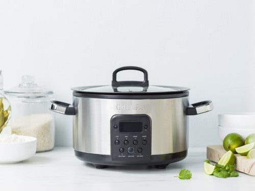 Bistro Slow Cooker 3.7L  - Stainless Steel - GreenPan