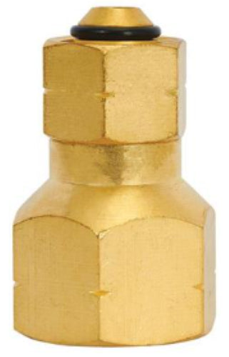 Campmaster 3/8 LH F to POL F Straight Gas Adaptor