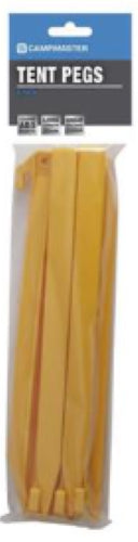 Campmaster 300mm ABS Plastic Tent Pegs Pack of 6