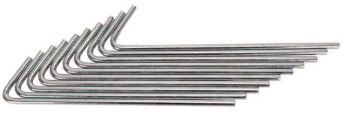 Campmaster 6.3 x 225mm Z/P Tent Pegs Pack of 10 Packet