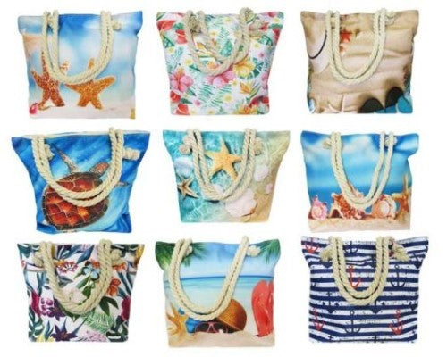 Rope Tote Bag BeachSet of 9
