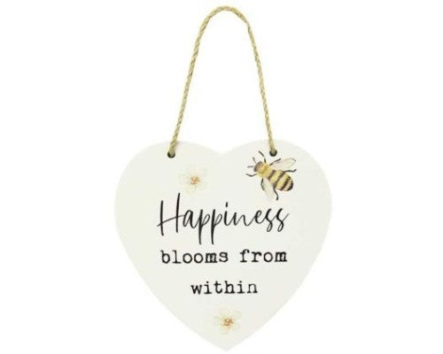 Wall Art - Bee Heart Hanger Blooms