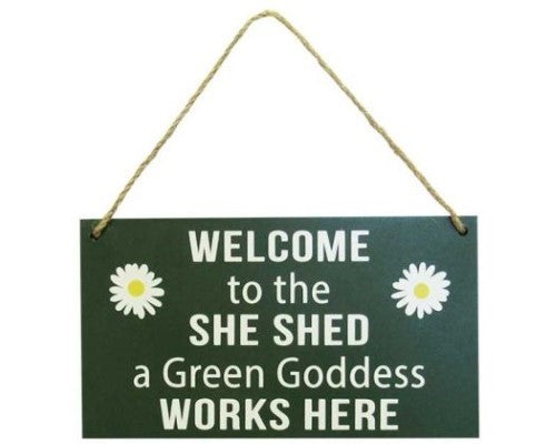 Wall Art - She Shed Hanger Welcome