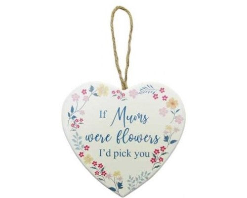 Wall Art - Garden HeartHanger Mum Flower