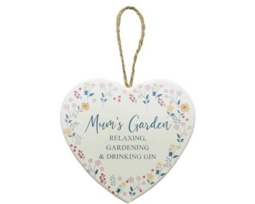 Wall Art - Garden Heart Hanger Mum