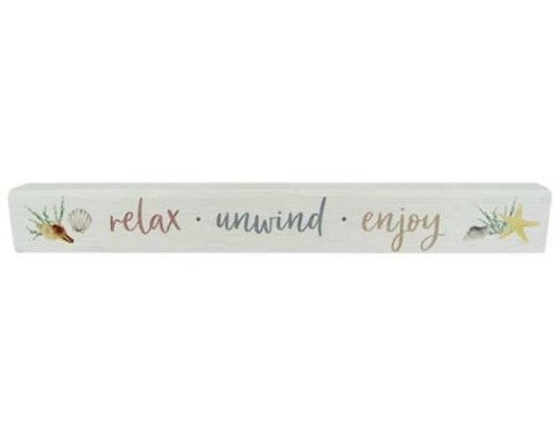 Wall Art - Beach House Sign Relax