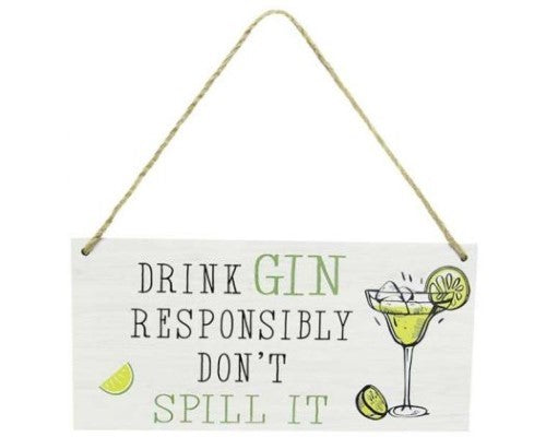 Wall Art - Gin Hanger Responsible