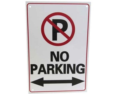 No Parking Outdoor Sign
