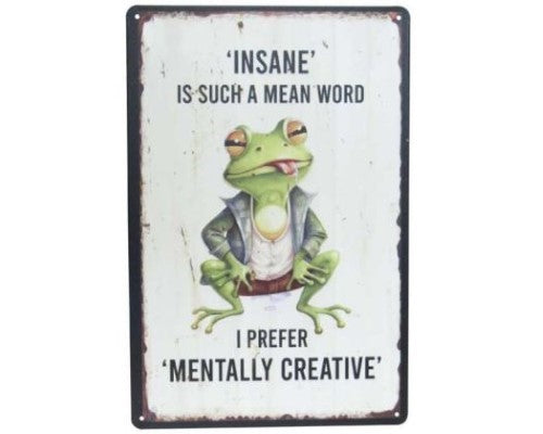 Wall Art Tin - Mentally Creative