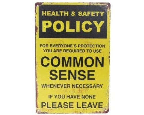Wall Art Tin - Common Sense