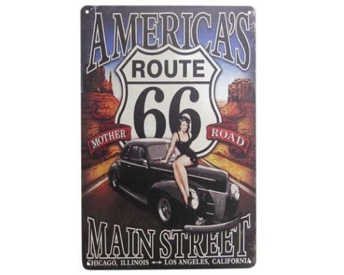 Wall Art Tin - Mother Road