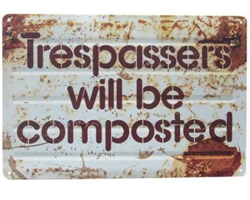 Wall Art Tin - Trespasser Compost