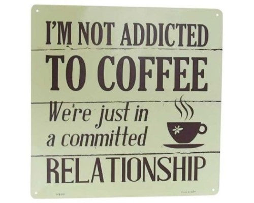 Wall Art Tin - SQ Coffee Addict