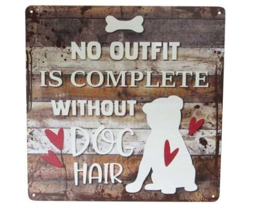 Wall Art Tin - SQ Dog Hair Outfit