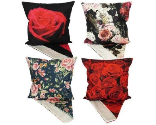 Cushion Cover -  Roses  Set of 4