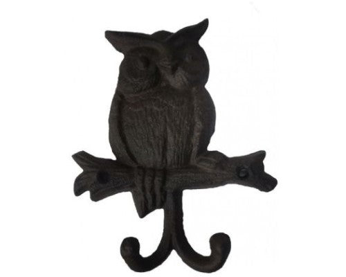 Cast Iron Hook - Owl Cast Iron Double Hook