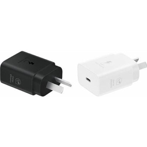 Samsung AC POWER ADAPTOR - 25W, USB-C, NO CABLE (WHITE) (EP-T2510NWEGAU)