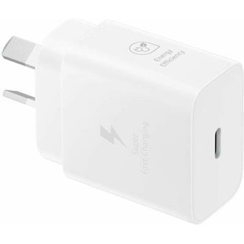Samsung AC POWER ADAPTOR - 25W, USB-C, NO CABLE (WHITE) (EP-T2510NWEGAU)