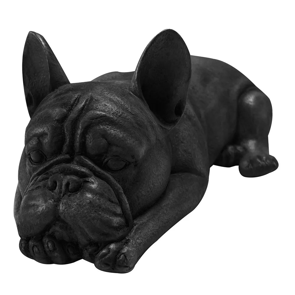 Ornament - SLEEPING FRENCHIE MATT BLACK 43.2X22.2X14.8CM