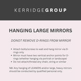 AURA BEVELED WALL MIRROR MATT BLACK 95X95X9CM