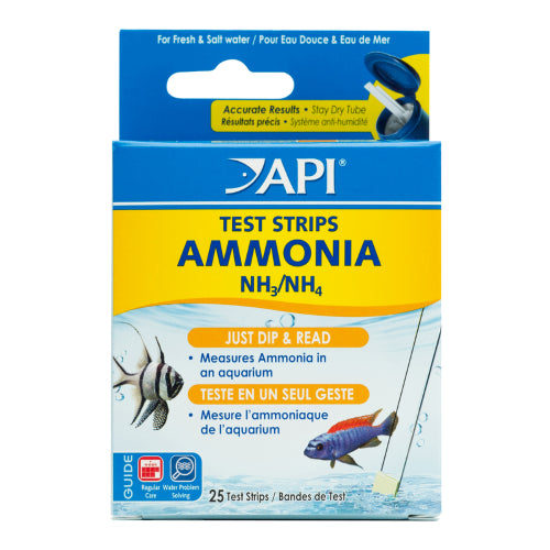 Aquatic Testing API Ammonia Test Strips - Fresh/Salt (25 tests)