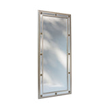 BEVELED CENTRE MIRRORED SEGMENT DRESS MIRROR 147X61CM