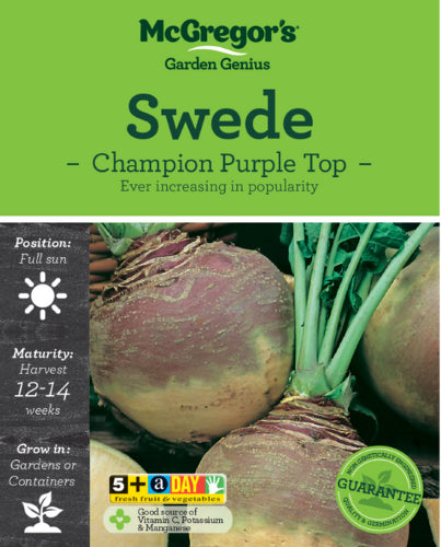 McGregor's Swede Champion Purple Top Vegetable Seed Packet