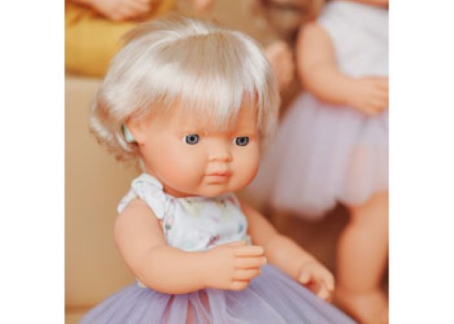 Miniland -My Friends & Me Baby Doll W/Hearing Aid 38Cm
