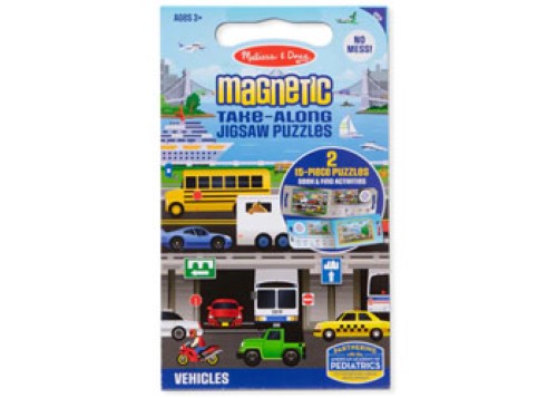 Melissa & Doug - Magnetic Take Along Jigsaw Puzzles - Vehicles