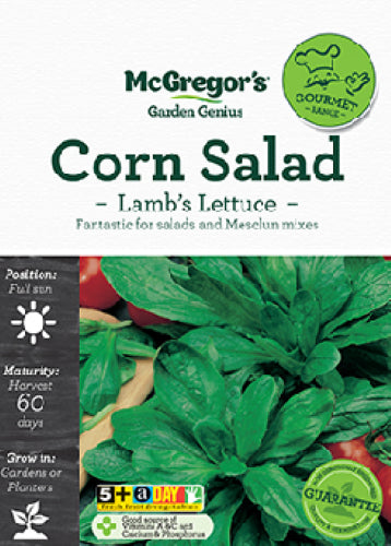 McGregor's Corn Salad Green Specialty Seeds Packet