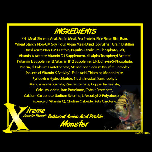 Aquatic Food Xtreme Monster 9mm Pellet 249g