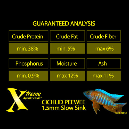 Aquatic Food Xtreme Cichlid Peewee 1.5mm Pellet 70g