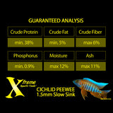 Aquatic Food Xtreme Cichlid Peewee 1.5mm Pellet 141g