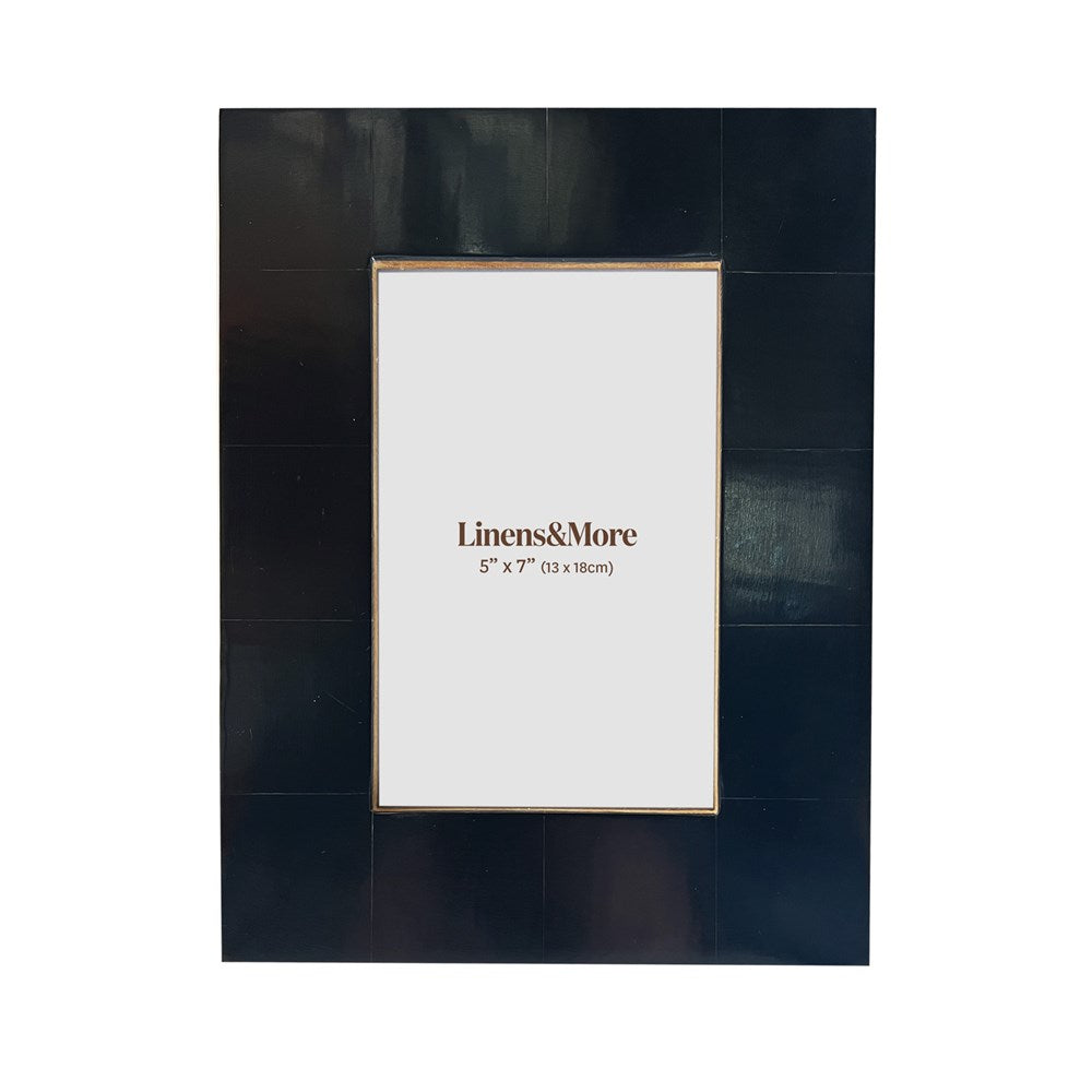 Photo Frame  - BLACK RESIN FRAME 5x7"