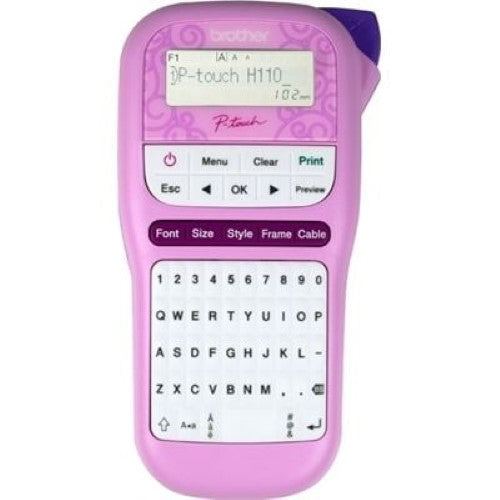 Brother PTH110PK PTOUCH DURABLE LABEL MAKER PINK (PTH110PK)