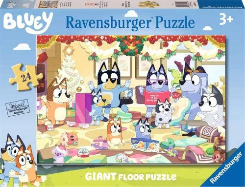 Ravensburger - Bluey Christmas Giant Floor Puzzle 24p