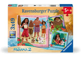 Ravensburger - Moana 2 Off To New Advenstures 3x49 Pc