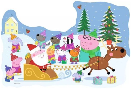 Ravensburger - Peppa Pig Christmas Shaped 24p